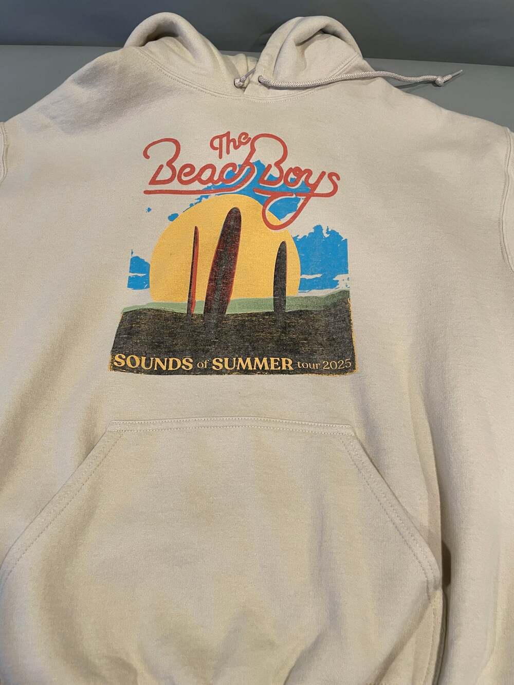 The Beach Boys 2025 Sounds of Summer Tour Hoodie Size Large